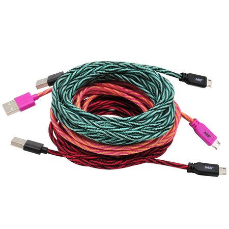 MOBILESPEC MS 10FT MICRO COLOR CABLE MB06616